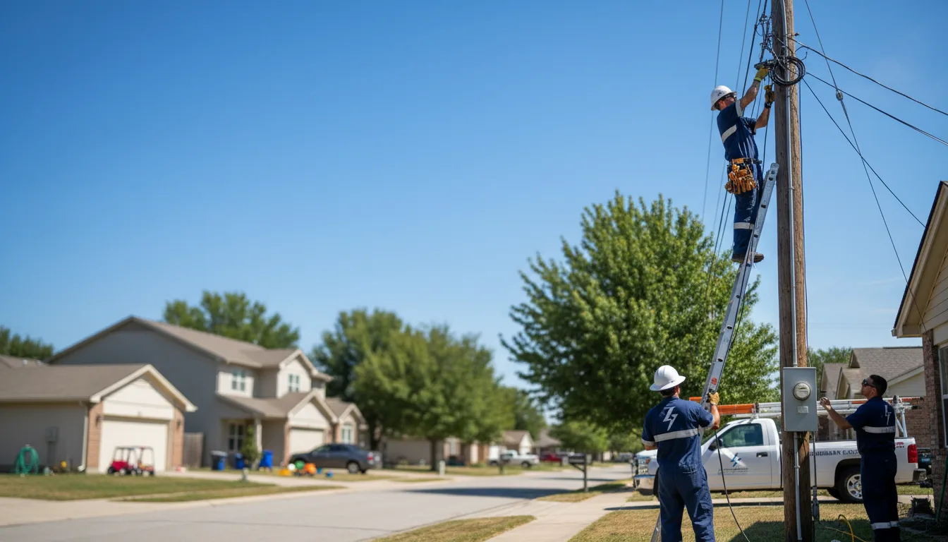 Residential electrician providing installation services in Jamesville, VA